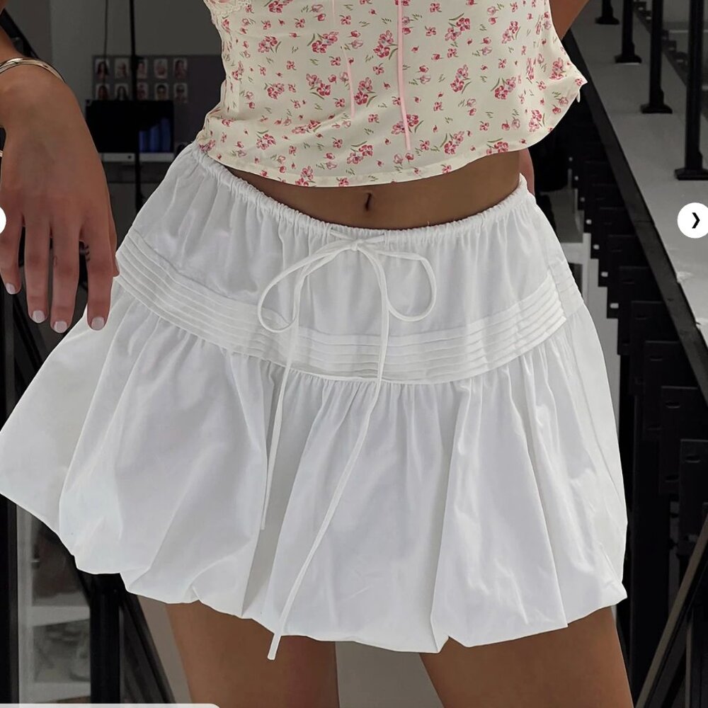 white princess polly mini skirt with tie detail size 6